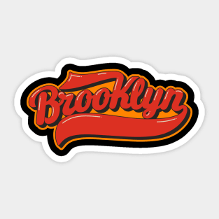 New York Brooklyn - Brooklyn Schriftzug - Brooklyn Logo Sticker